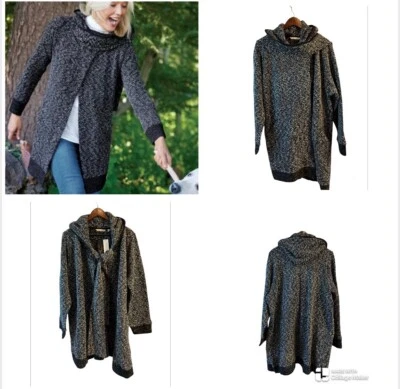 Soft Surroundings Go 活泼 Bestow 旅行包装带帽 XL 码 $120 全新带标签 — 第 1/4 张图片