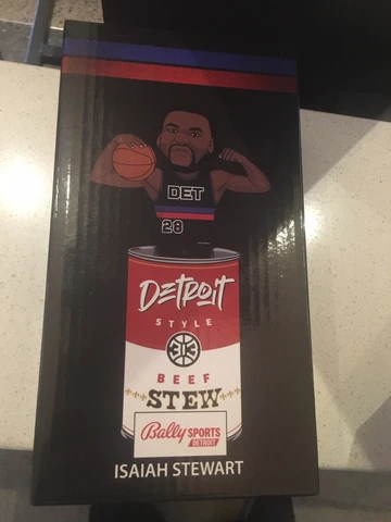 2023 Detroit Pistons Isaiah Stewart Bobblehead 2/10/23 SGA Beef Stew Bobblehead Cover