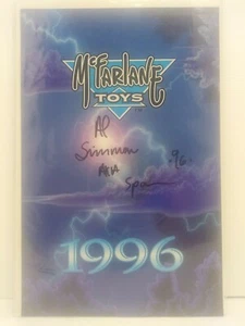 McFARLANE TOYS 1996 CATALOG PREVIEW BOOK COMICS SPAWN Rare! Signed by Al Simmon  - Picture 1 of 10