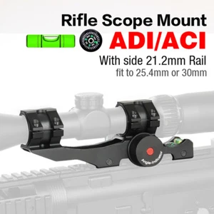 Optics Rifle Scope Mount 25.4/30mm Ring Scope Base with Spirit Bubble Level - Picture 1 of 8
