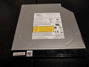 DELL LAPTOP DVD/CD REWRITABLE DRIVE MODEL DU-8A3SH W/ BEZEL COVER - Afbeelding 1 van 7
