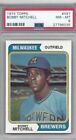 1974 Topps Baseball Card #497 Bobby Mitchell, Milwaukee Brewers PSA 8 neuve