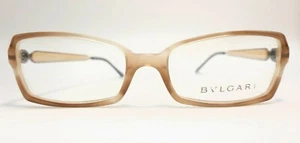 Bulgari Eyeglasses €230.00 Plastic Brown Beige Face Small Metal - Picture 1 of 12