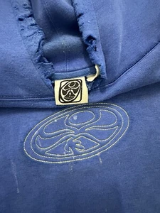 Sudadera con capucha vintage Y2K Hawaiian Island Creations HIC azul XXL holgada patín desgastado - Imagen 1 de 11