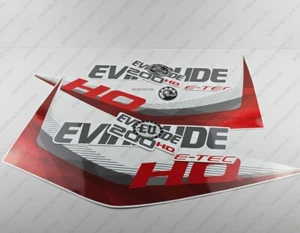 Evinrude 200 hp ETEC HO 2011-2014 outboard engine decals set White Cowl - Picture 1 of 6