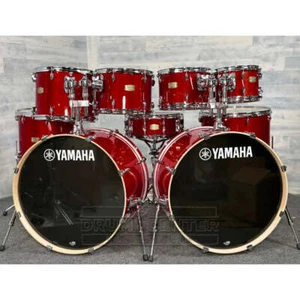 Yamaha Stage Custom Birch 9pc Drum Set (22" Double Bass) Cranberry Red - Picture 1 of 2