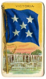 1911 T59 Flags of All Nations - Victoria - Recruit (red) - 100 Designs - Picture 1 of 2