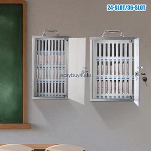Cell Phone Lock Box 24/36 Slots Phone Locker & Key Cell Phones Storage Cabinet - Picture 1 of 32