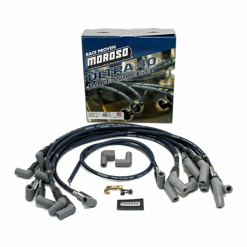 Moroso 73676 Ultra 40 Spark Plug Wires Small Block Ford 289 302 SBF Non-HEI - Image 1 of 1