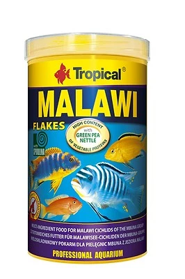 CICHLID MALAWI MBUNA FISH FOOD Flake, Chips AQUARIUM MALAWI CICHLID Original Tub - Image 1 of 2