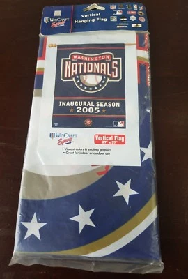 Washington Nationals MLB Vintage 2005 Inaugural Season 27 x 37 Vertical Flag - Image 1 of 2