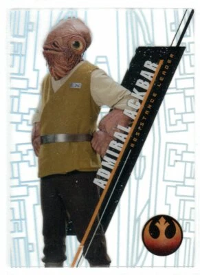 STAR WARS 2016 TOPPS HIGH TEK BASE SW-108 ADMIRAL ACKBAR FORM 2 PATTERN 3 - Image 1 of 2