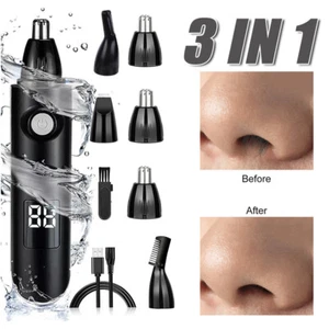 Nasenhaartrimmer Bartschneider Trimmer 3 in1 Augenbrauen Haar Nasen Ohr Rasierer - Bild 1 von 23