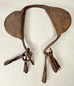 Yoruba Eisen Fußkettchen Gelede Egungun Egbe Saworo Nigeria Gong Metall Isese Ifa - Bild 1 von 3