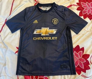 Adidas 2018-2019 Manchester United Third Football Shirt - Age 11-12 Years - Picture 1 of 10