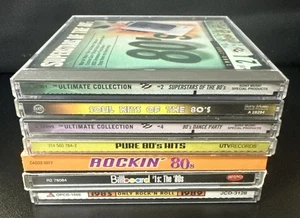 LOT 7x Classic 80’s Music CDs – Rock, Pop, Soul & Dance Hits – Billboard - Imagen 1 de 23