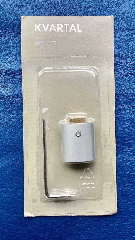 宜家 Kvartal 银色铝制天花板支架 300.793.65 / NOS 包 1 件 — 第 1/2 张图片