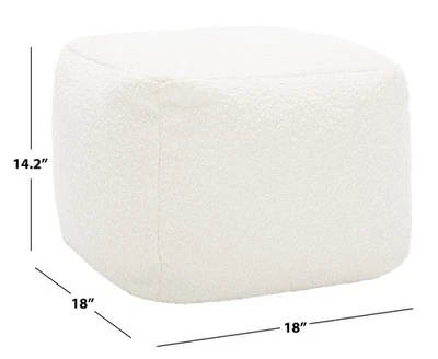 Safavieh Samuels BOUCLE POUF,降价 2172772362 SFV5041A — 第 1/4 张图片