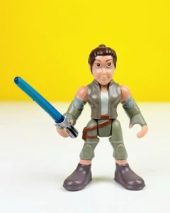 Figura de acción Galactic Heroes Rey Star Wars Jedi 3" con error de pintura facial - Imagen 1 de 6