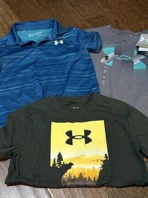 Under Armour Boys' Short Sleeve Shirt Lot of 3 Size Youth Medium - Image 1 of 4