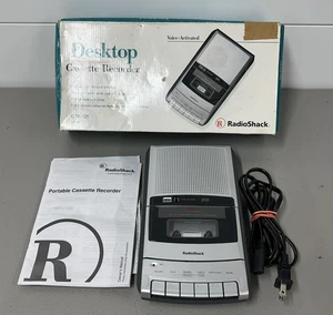 RadioShack Cassette Recorder Desktop CTR-121 Voice Recorder Tested Works - Picture 1 of 10