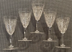 Ornate Antique Glass By J&L Lobmeyr ( Austria)- Hand Cut Design - ONE GLASS - Picture 1 of 21