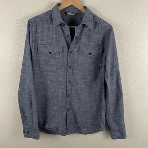 Stio Mens S Light Chambray 100% Organic Cotton Button Up Shirt - Picture 1 of 5