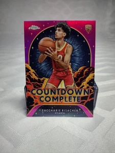 2024-25 Topps Chrome Zaccharie Risacher RC #CC-11 Countdown Complete Pink Hawks - Picture 1 of 2