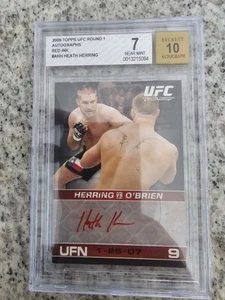 2009 Topps UFC Round 1 Heath Herring Red Ink RC Auto SP - Picture 1 of 1
