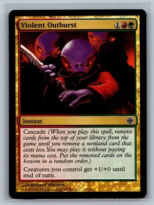 Magic The Gathering Alara Reborn Violent Outburst #63/145 Foil MTG TCG CCG - Image 1 of 2