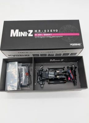 Juego de chasis Kyosho Mini-Z MR-03EVO W-MM / 8500KV sin escobillas! ¡NUEVO EN CAJA! Foto 1 de 4