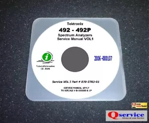 Tektronix TEK 492 / 492P COMPLETE SERVICE MANUAL VOLUME 1 CD - Picture 1 of 1