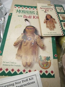 Morning Star Puppen Set 1998 Tandy Leder Vintage Indianer Indianer Puppe  - Bild 1 von 9