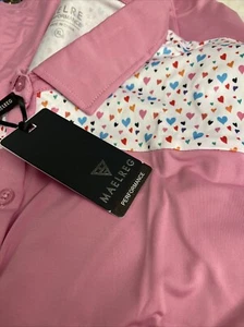 MAELREG Womens Golf Shirt Regular Fit Moisture Wicking Quick-Dry Printed Xlarge - Picture 1 of 4