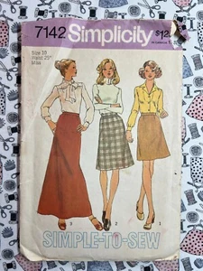 Simplicity Pattern 7142 Misses Skirt in Three Lengths Size 10 Waist 25 Cut - Picture 1 of 3