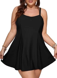 4XL Women's Plus Size One Piece Swimsuit Tummy Control One Piece Bathing Suit - Picture 1 of 2