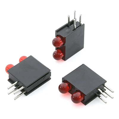 [20pcs] 553-0111F Dual LED 3mm Red in Case THT - Bild 1 von 2