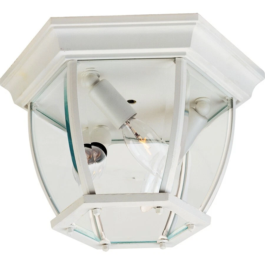 Maxim Lighting 3-Light Outdoor Ceiling Mount White - 1029WT - Image 1 of 1