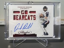 2022 Panini Flawless Collegiate Desmond Ridder Patch Auto /20 RPA Bearcats SP