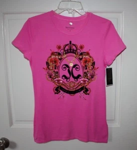NWT Womens Juicy Couture Pink Cerise Royal Shirt Size Small - Picture 1 of 4