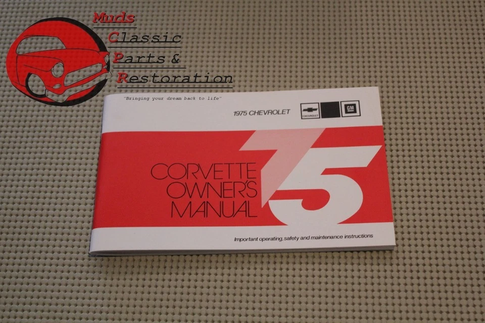 1975 75 Chevy Chevrolet Vette Corvette Owners Owner's Manual - Image 1 of 1