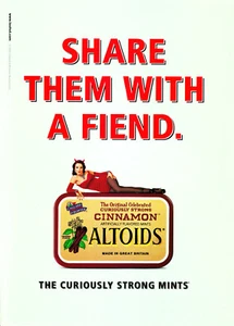 ALTOIDS ADVERTORIAL #19 RARE 2000 OOP SHARE THEM WITH A FRIEND - Picture 1 of 1