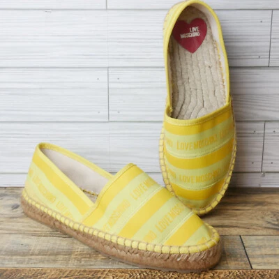 Sapatos amarelos Love Moschino feminino tamanho 37 (tamanho EUA 6) alpargatas - Imagem 1 de 4