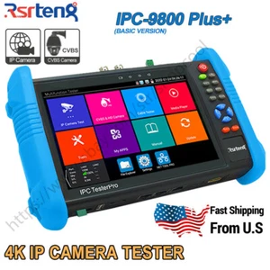 Rsrteng 4K WIFI IP POE CCTV Camera Tester IPC-9800 Plus+ 7inch Tester CVBS - Picture 1 of 12