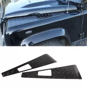 Aluminum Hood Wing Top Protectors Pair For Land Rover Defender 90 110 2004-18 - Bild 1 von 17