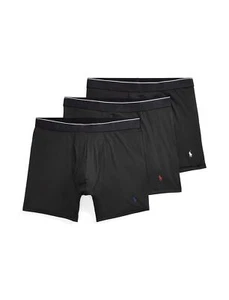 POLO RALPH LAUREN 295212 Men's Microfiber Boxer Briefs, Polo Black/Red, MD - Picture 1 of 4