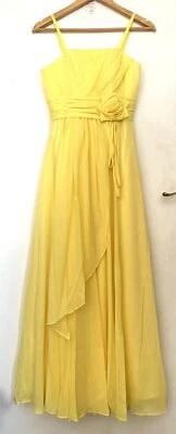 PRECIOSO VESTIDO DE SALÓN AMARILLO PRÍMULA TOTALMENTE FORRADO -PROMOCIÓN/BODA/CRUCERO-UK 6 Foto 1 de 2