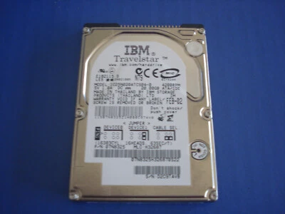 IBM/ Hitachi IC25N020ATMR04-0 08K0632 Hard Disk Drive - Image 1 of 2