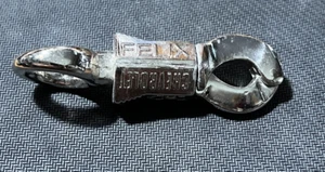 Felix The Cat Chevrolet Motorcycle HOTROD Keychain Patina Finish Auto Car Truck - Picture 1 of 3