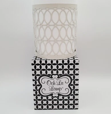 Giacca Ooh La Lamp cerchi in metallo bianco che celebra la casa Avery perforata NOS NUOVA - Immagine 1 di 4